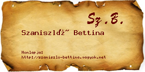 Szaniszló Bettina névjegykártya